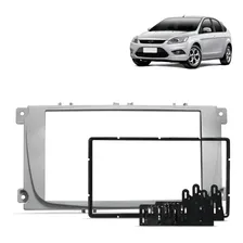Moldura Do Painel 2 Din Ford Focus 2011 2012 Prata Foto mini 1