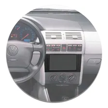 Moldura Do Painel 2 Din Gol 1999 A 2005 Preto Dvd Multimidia Foto mini 2