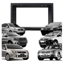 Moldura Dvd 2 Din Fox Polo Golf Bora Ecosport Fiesta Preto Foto mini 1