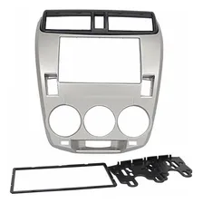 Moldura Dvd 2 Din Honda City 2009 A 2014 Ar Anal贸gico Foto mini 2