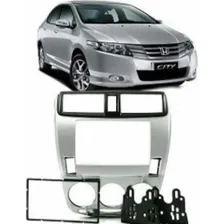 Moldura Dvd 2 Din Honda City 2009 A 2014 Ar Anal贸gico Foto mini 3