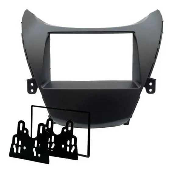 Moldura Dvd 2 Din Hyundai Elantra 2010 2011 2012 2013 Foto 1