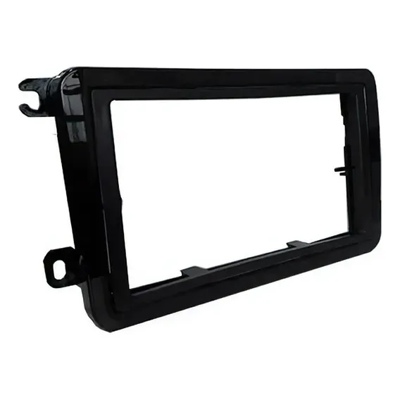 Moldura Dvd 2 Din Jetta Passat Amarok Tiguan Black Piano Foto 1