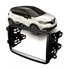 Moldura Dvd 2din Duster E Sandero Oroch Captur Kwid Preto Foto mini 4
