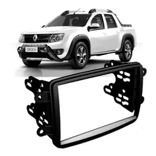 Moldura Dvd 2din Duster E Sandero Oroch Captur Kwid Preto Foto mini 3