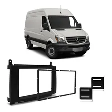 Moldura Dvd 2din Mercedes Sprinter 2013 A 2020 Preto Fosco Foto mini 1