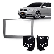 Moldura Dvd 2din Vectra Corsa Montana Meriva - Prata. Foto mini 1