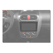 Moldura Dvd Multimidia Mp5 2 Din Montana 2003 A 2010 Preto Foto mini 3