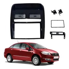 Moldura Dvd Painel 2 Din Fiat Linea 2008 A 2014 Grafite Foto mini 2