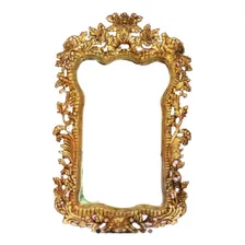 Moldura Espelho Luiz 15 Banheiro 1.30 Decorar Casamento Cor Dourado Envelhecido Foto  mini 1