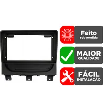 Moldura Fiamon 9 4263 Fiat Palio 2014 Até 2018 Preta Foto mini 3