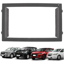 Moldura Grafite 7 Polegadas 2 Din Cobalt Onix Spin Prisma Foto  mini 1