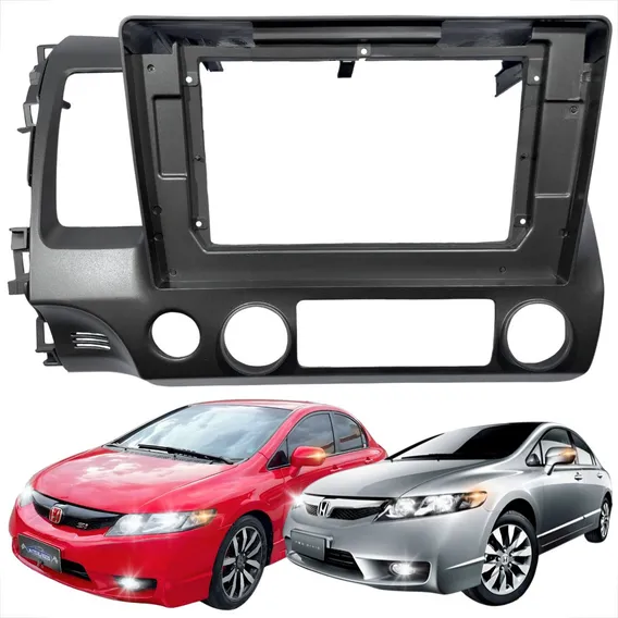 Moldura Honda New Civic Painel Multimídia 10 Polegadas 2 Din Foto 1
