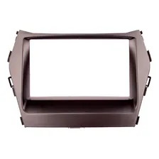 Moldura Hyundai Santa Fé 2 Din 2014 - 2019 Jp/ch Preto Foto mini 2