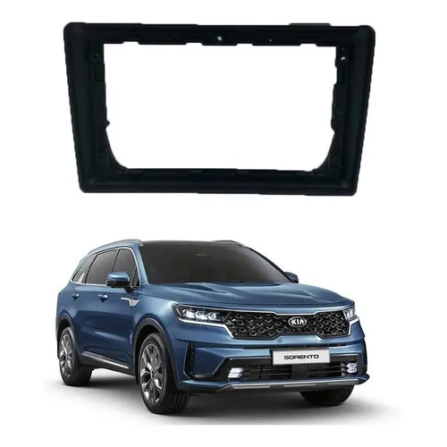 Moldura Kia Sorento 2013 Em Diante 2din 9 Preto Expex Foto 1