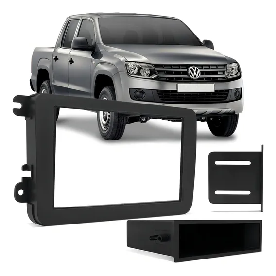Moldura Mp5 2din 7 Polegadas Jetta Tiguan Amarok Passat Fox Foto 1