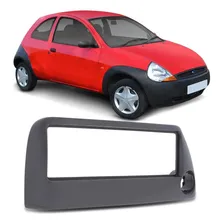 Moldura Painel 1 Din Ford Ka 1998 Até 2002 Preto Com Furo Foto  mini 1