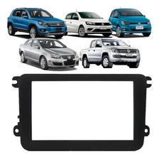 Moldura Painel 1 E 2 Din Gol G7 Amarok Jetta Tiguan Fox Som Foto  mini 1