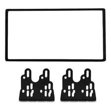 Moldura Painel 2 Din 7 Polegadas Fiat Mobi Black Piano Foto mini 3