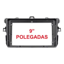 Moldura Painel 2 Din 9 Polegadas Toyota Corolla 2012 Grafite Foto mini  2