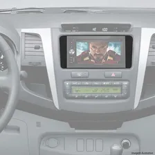 Moldura Painel 2 Din Corolla Etios Hilux Multimidia Dvd Som Foto mini 4