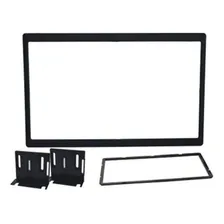 Moldura Painel 2 Din Duster Oroch 2018 Sem Rádio Preto Foto mini 1