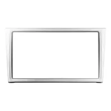 Moldura Painel 2 Din Dvd Corsa 02/14 Vectra Montana Meriva Cor Prata Foto mini 2