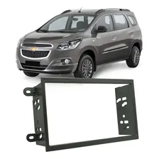 Moldura Painel 2 Din Dvd Gm Chevrolet Spin 2013 À 2018 Cinza Foto mini 3