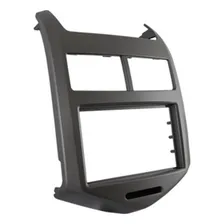 Moldura Painel 2 Din Dvd Grafite Sonic Hatch Sedan 2012/2015 Foto mini 1