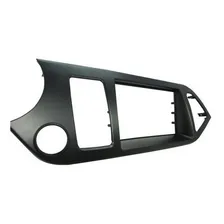 Moldura Painel 2 Din Dvd Kia Picanto 2012 À 2017 Expex Preta Foto mini 1