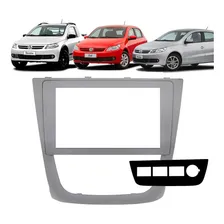 Moldura Painel 2 Din Gol G5 2008 2009 A 2012 Multimidia Dvd Cor Prata Foto mini 1