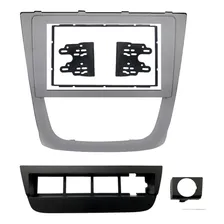 Moldura Painel 2 Din Gol G5 2008 2009 A 2012 Multimidia Dvd Cor Prata Foto mini 2