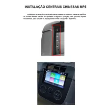 Moldura Painel 2 Din Gol Parati E Saveiro G4 Preta Foto mini 2