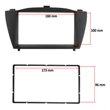 Moldura Painel 2 Din IX35 2010 Ã 2018 Dvd Multimidia Mp5 Preta Foto mini 3