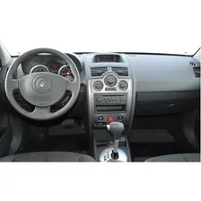 Moldura Painel 2 Din Megane 2007 2008 2009 2010 2011 Preto Foto mini 3