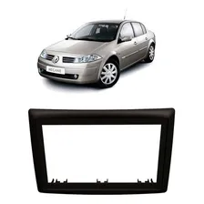 Moldura Painel 2 Din Megane 2007 2008 2009 2010 2011 Preto Foto mini 2