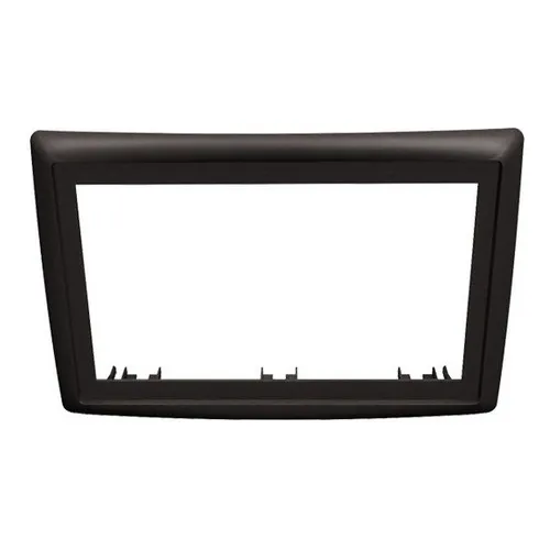 Moldura Painel 2 Din Megane 2007 2008 2009 2010 2011 Preto Foto 1