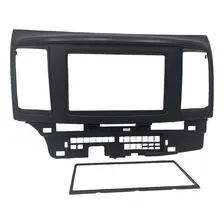Moldura Painel 2 Din Mitsubishi Lancer Preto Fosco Foto mini 1