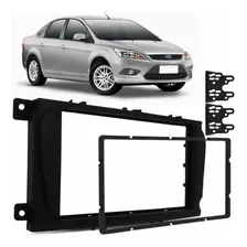 Moldura Painel 2 Din Multimidia Dvd Mp5 Ford Focus Preta Foto mini 1