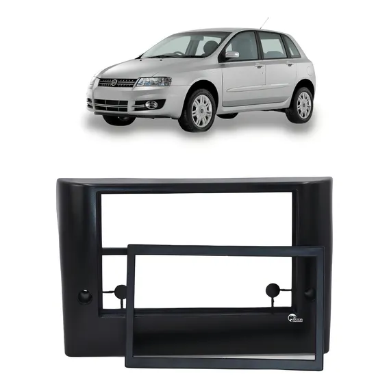Moldura Painel 2 Din Multimidia Dvd Mp5 Stilo 2003 a 2012 Foto 1