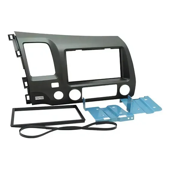 Moldura Painel 2 Din New Civic 2006 A 2011 Foto 1
