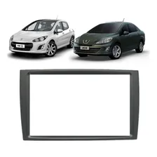 Moldura Painel 2 Din Peugeot 308 408 2012 A 2019 Multimidia Foto mini 1