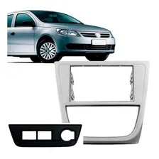 Moldura Painel 2 Din Saveiro Cross Tropper G5 Prata Foto mini 1