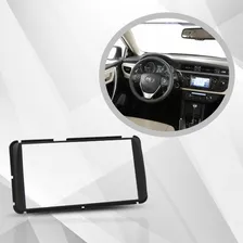 Moldura Painel 2 Din Toyota Etios Corolla Gli 15 Preta Foto mini 3