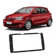 Moldura Painel 2 Din Toyota Etios Corolla Gli 15 Preta Foto mini 1