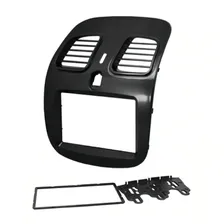 Moldura Painel 2din 2 Din Fiat Grand Gran Siena Black Piano Foto mini  2