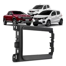 Moldura Painel 2din 2 Din Fiat Toro Preto Fosco Foto mini 1