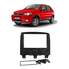 Moldura Painel 2din Fiat Palio Way 2014 A 16 Preta Foto mini 1