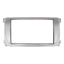 Moldura Painel 2din Ford Focus 2009 A 2013 Prata Foto mini 3