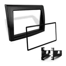Moldura Painel 2din Multimidia Mp5 Fiat Bravo Preta Foto  mini 1